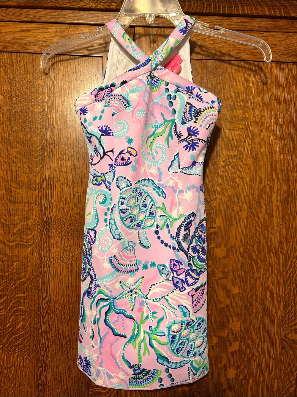 Girls size 10 dress resort wear turtle print